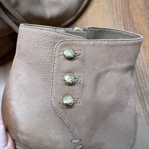 Sam Edelman Leather Macon Brown Ankle Booties - Picture 10 of 14